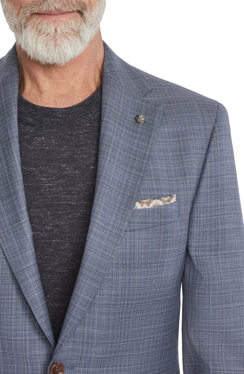 Jack Victor Esprit Contemporary Fit Plaid Wool Suit, Alternate, color,