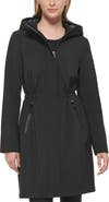 KARL LAGERFELD PARIS Water Resistant Hooded Raincoat