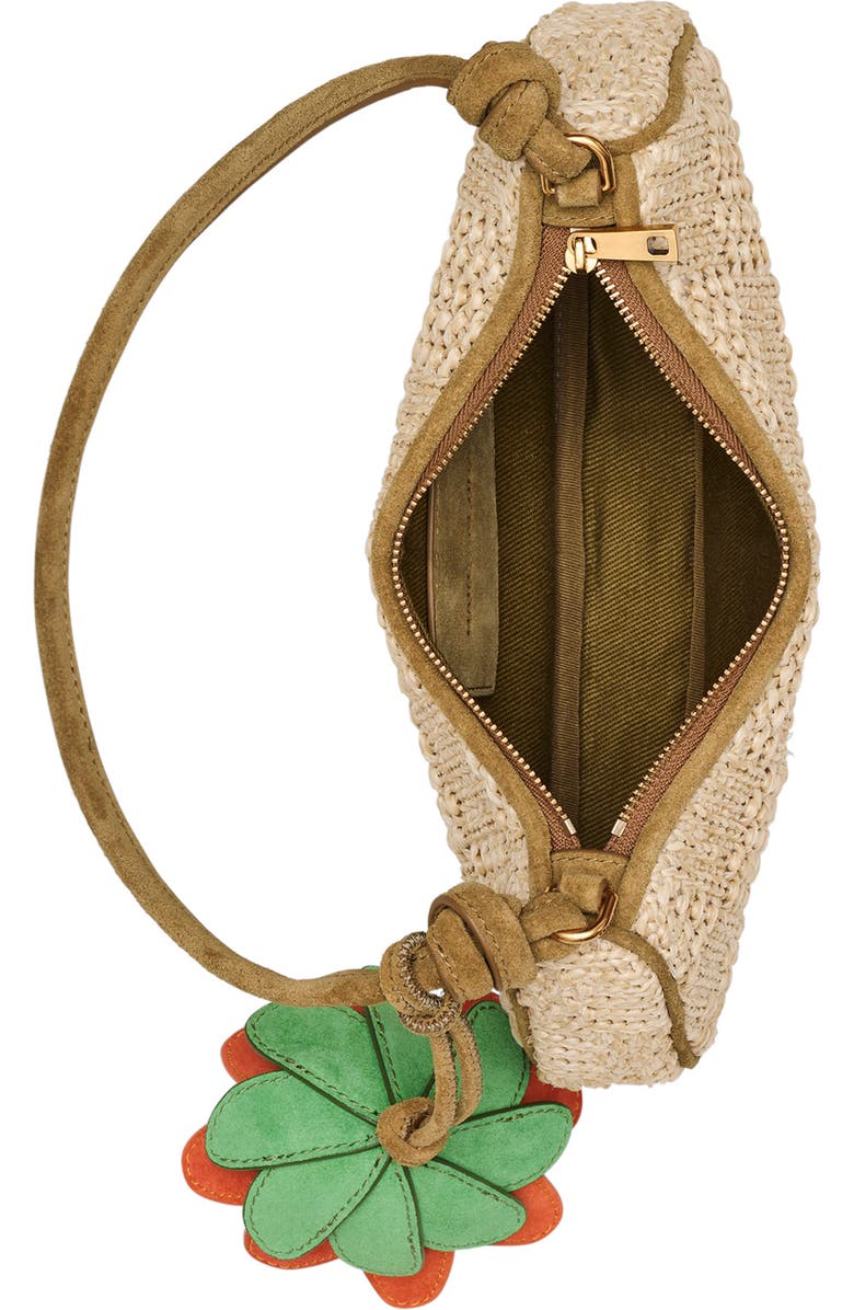 Marc Jacobs The Faux Raffia Shoulder Bag, Alternate, color, Natural