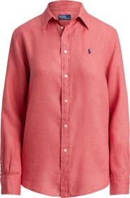 Polo Ralph Lauren Classic Fit Linen Button-Up Shirt