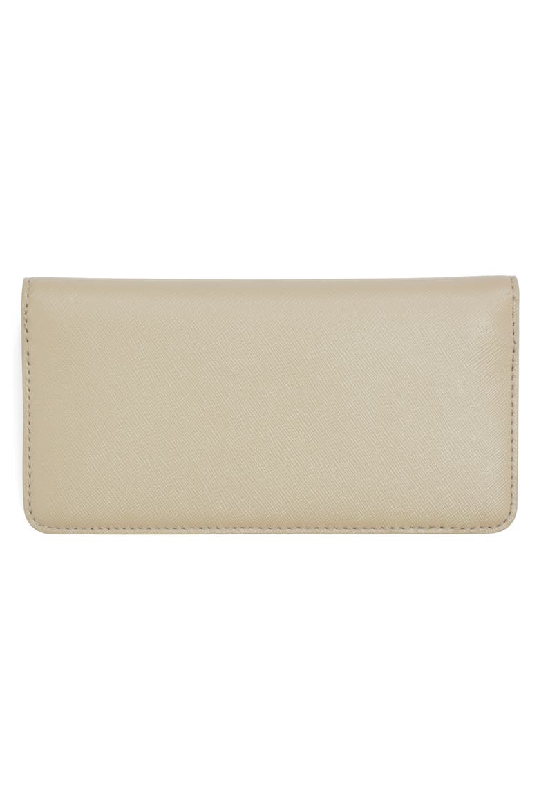 The Utility Snapshot DTM Saffiano Leather Wallet, Alternate, color, KHAKI MULTI