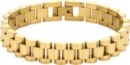 Adornia Tarnish Resistant 18K Gold Plated Watch-Link Bracelet