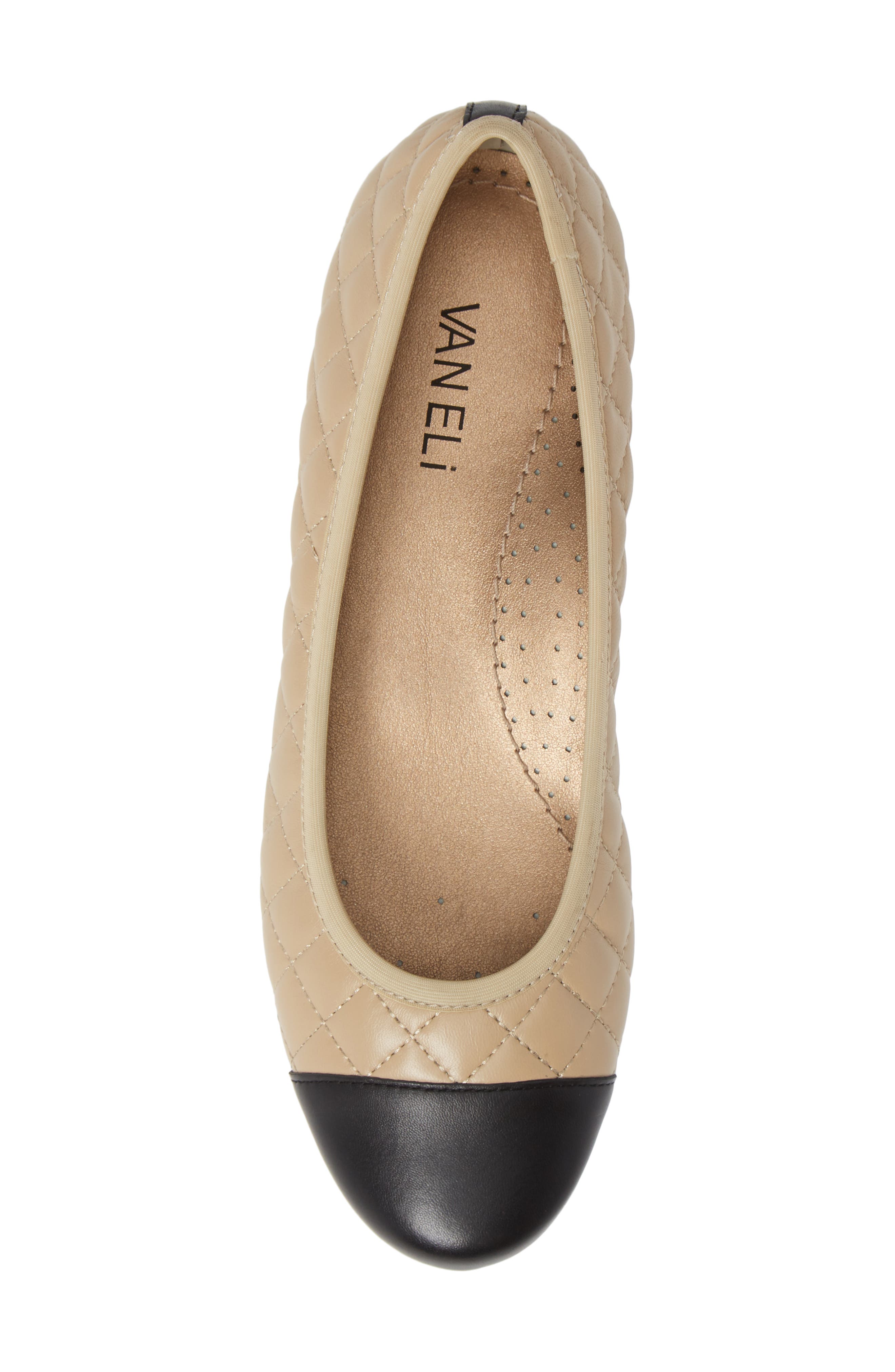 VANELi 'Serene' Flat, Alternate, color, Pudding/ Black Leather