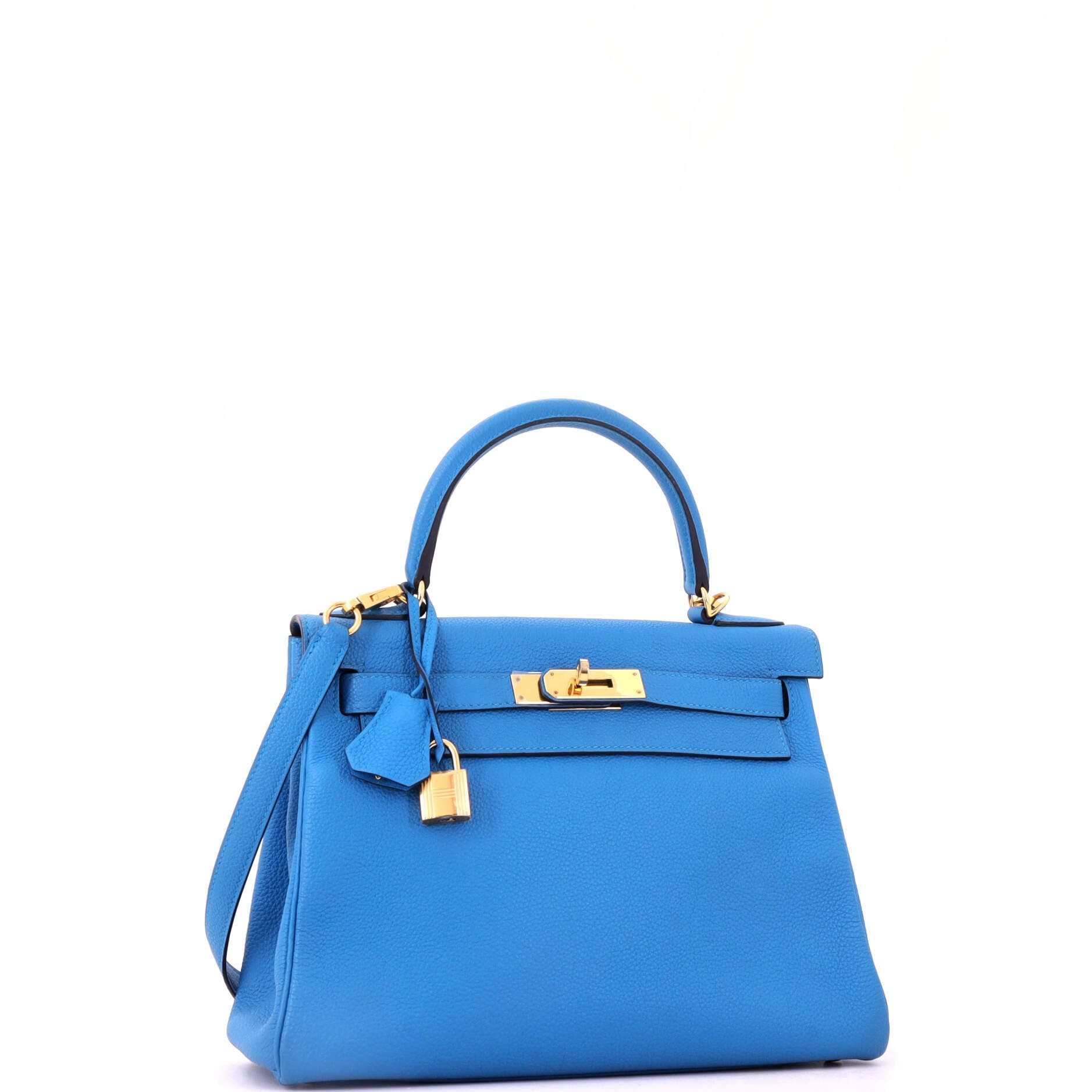 Kelly Handbag Blue Togo with Gold Hardware 28, Alternate, color, Blue