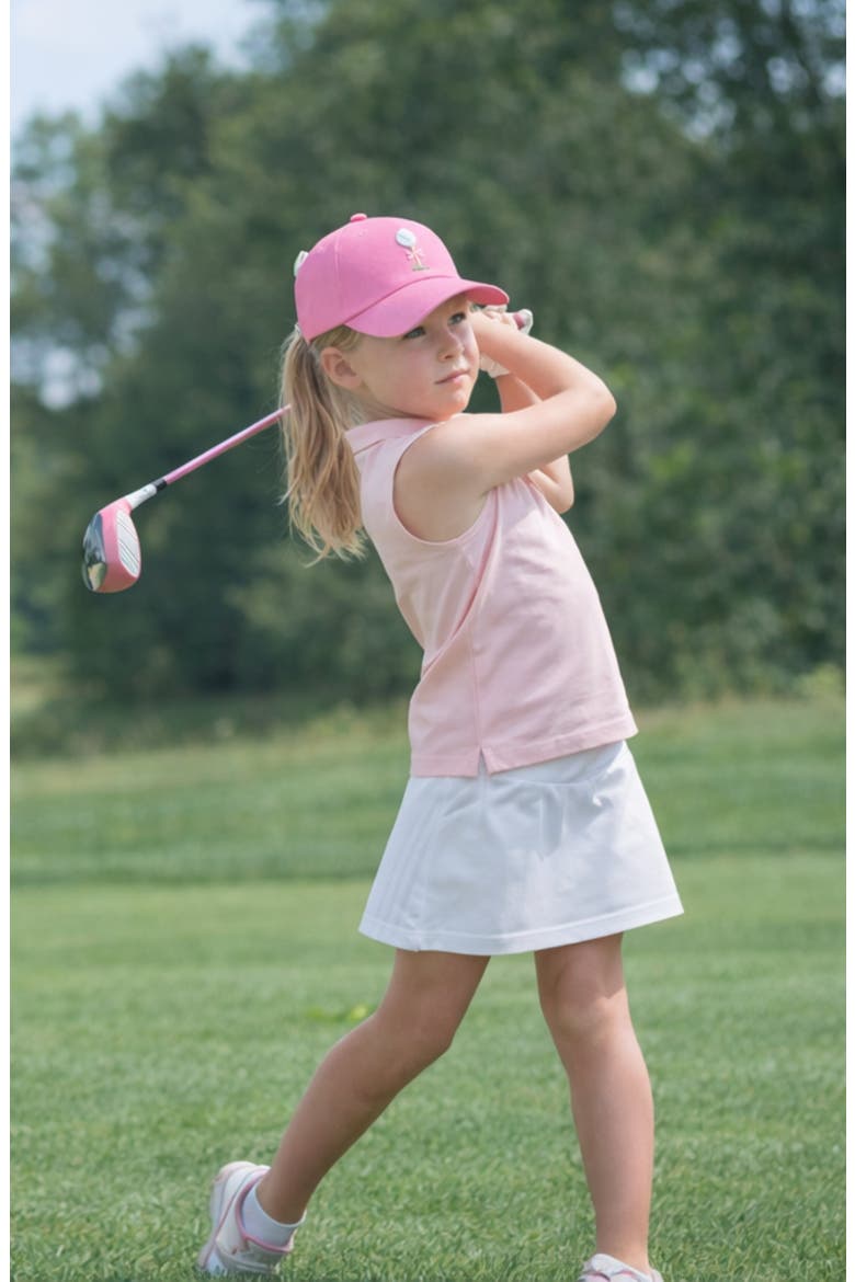 Tee Time Bow Baseball Hat, Alternate, color, Pink