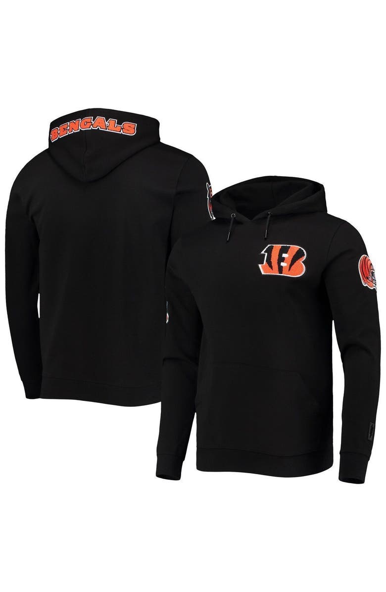 PRO STANDARD Men's Pro Standard Black Cincinnati Bengals Logo Pullover Hoodie, Main, color, 