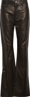 Rabanne Flare Lambskin Leather Pants