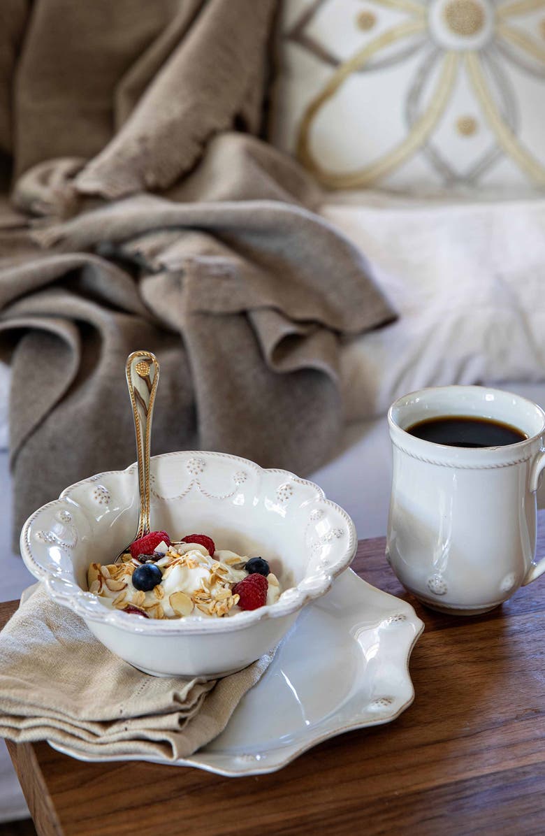 Juliska Jardins du Monde Cereal Bowl, Alternate, color, Whitewash