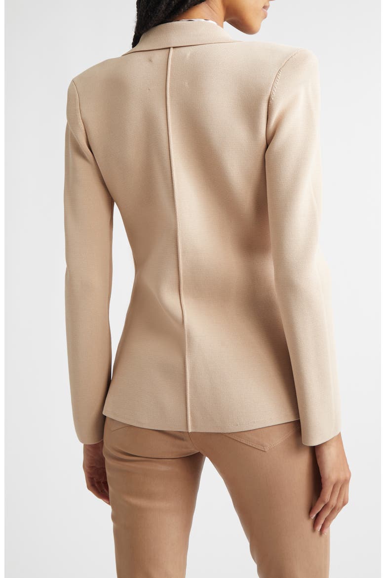Amelia Knit Blazer, Alternate, color, LIGHT CAPPUCCINO/ GOLD