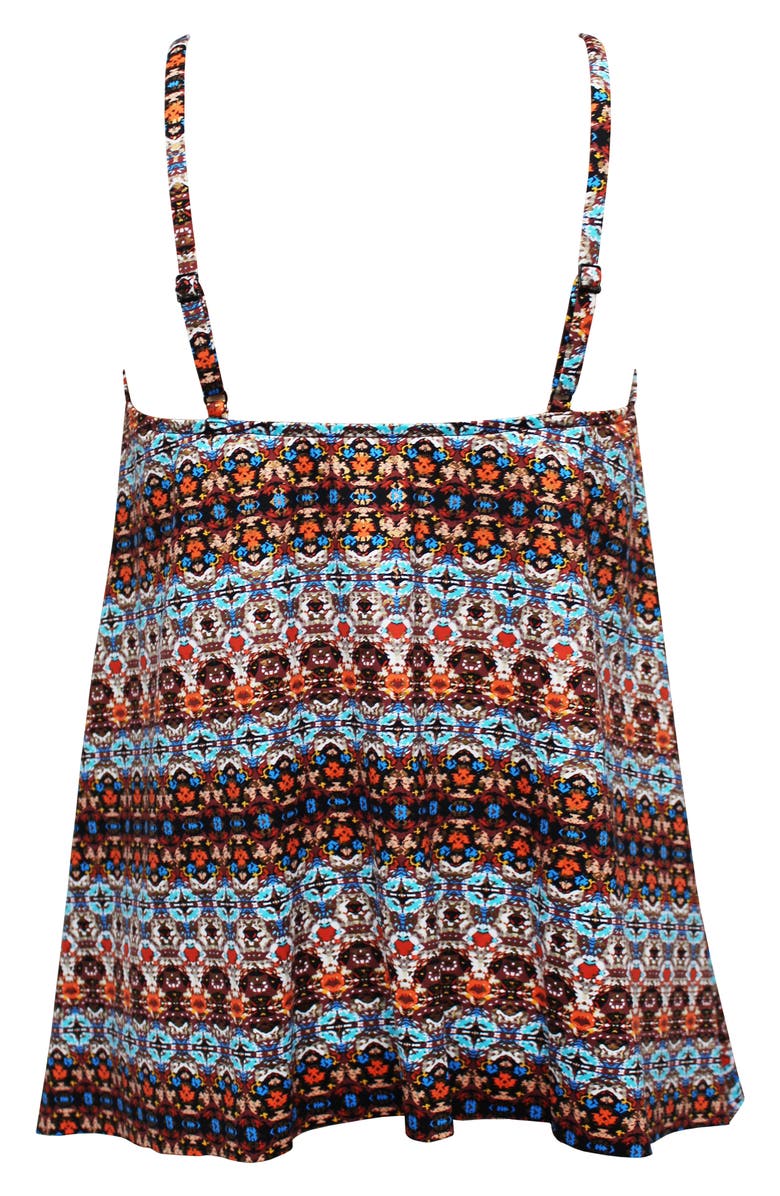 Miraclesuit<sup>®</sup> Nefertiti Peephole Tankini Swim Top, Alternate, color,