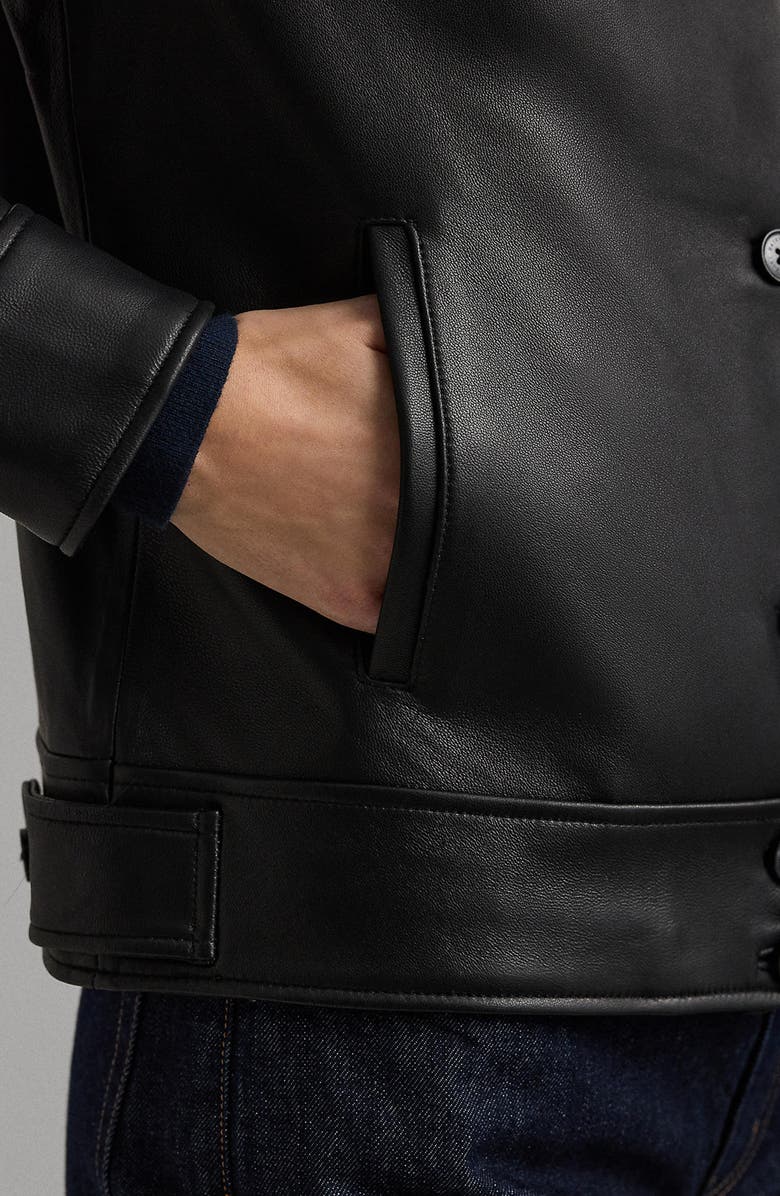 Lauren Ralph Lauren Scuba Leather Jacket, Alternate, color,