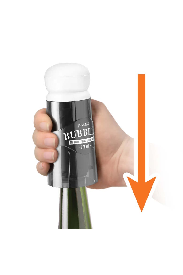 Bubbles Sparkling Wine & Champagne Opener, Alternate, color, Black