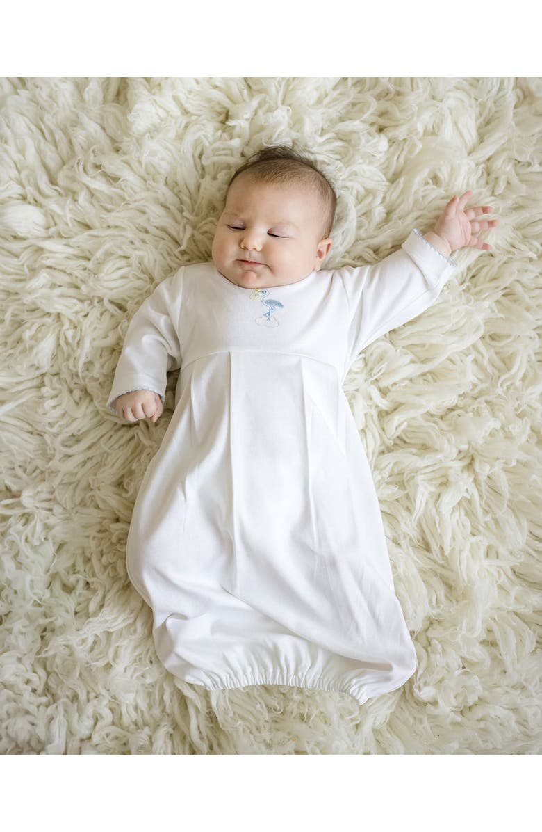 Cuclie Just Delivered Gown, Alternate, color, White & Blue