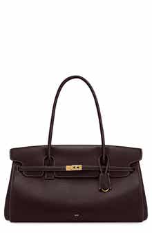Large Yara Faux Leather Shoulder Bag