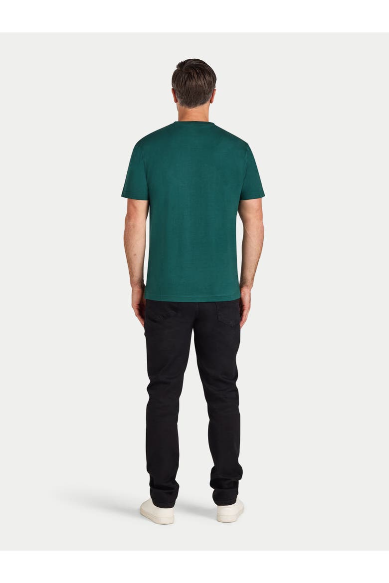Embroidered Union Jack Bull T-Shirt, Alternate, color, Forest