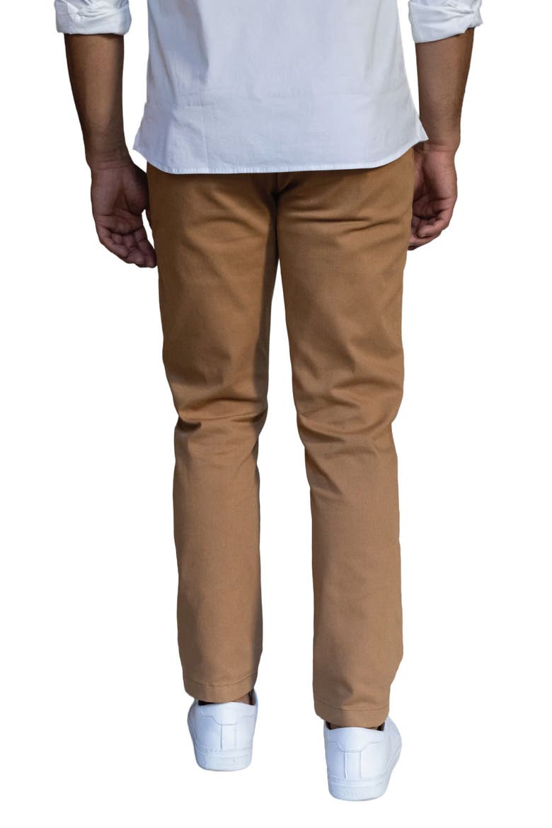 Stretch Chinos Slim Fit, Alternate, color, Tobacco