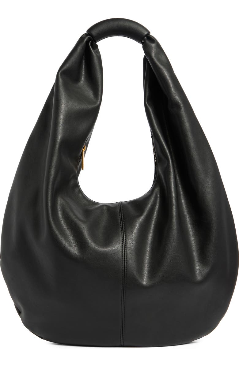 BCBG Oversize Slouchy Hobo Bag, Main, color, Black