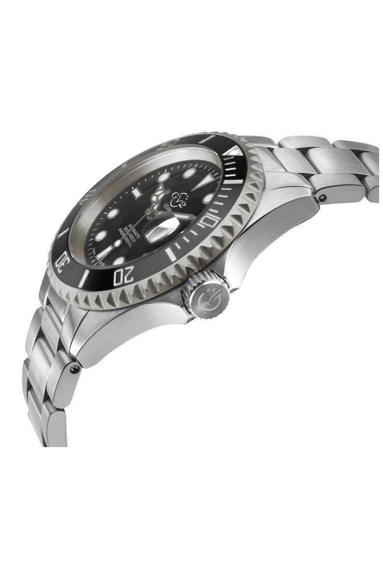 Liguria Swiss Automatic Bracelet Watch, 42mm, Alternate, color, SILVER