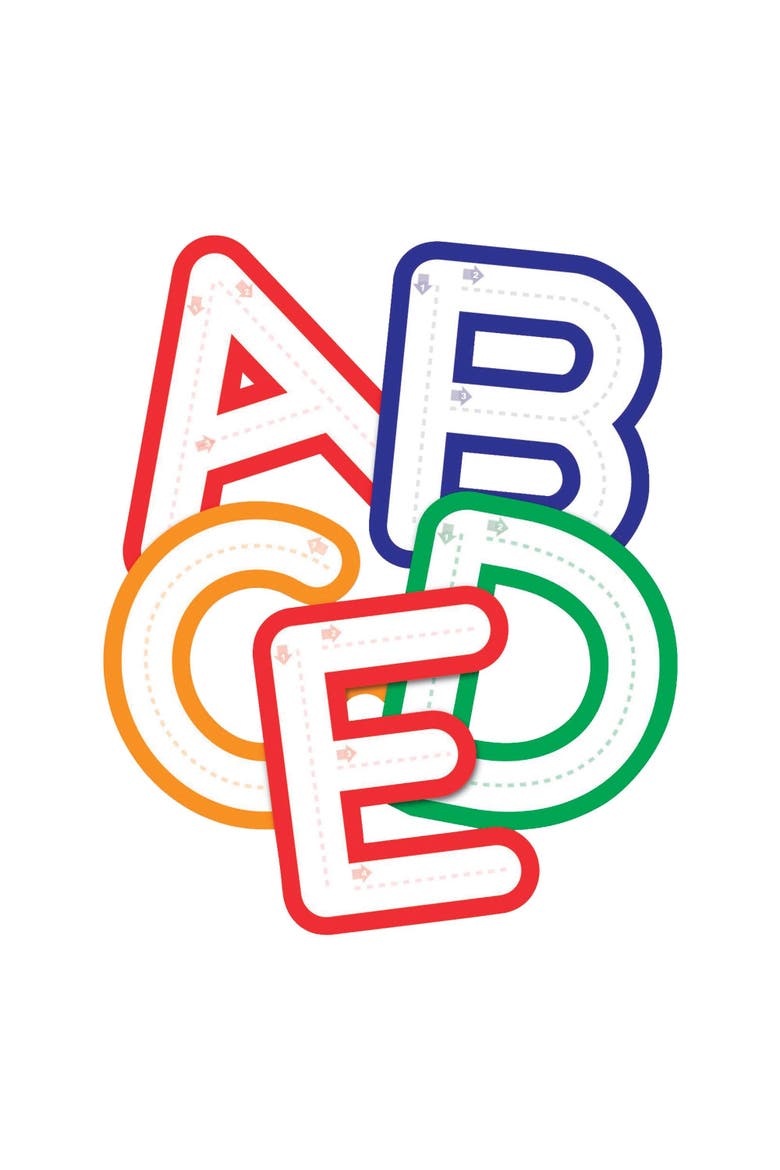Follow Along Dry-Erase Letters - Reusable Handwriting Practice, Alternate, color, Multicolor