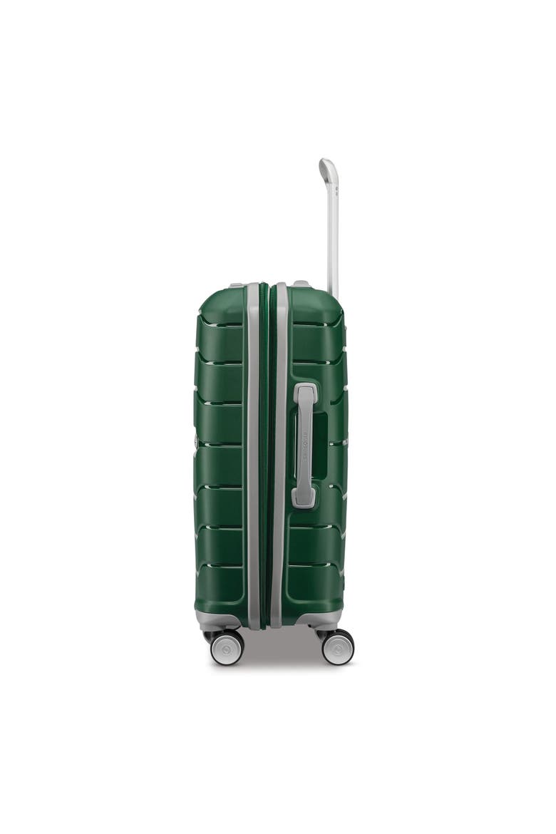Freeform Hardside Expandable 21" Carry On Spinner Luggage, Alternate, color, Pine Green