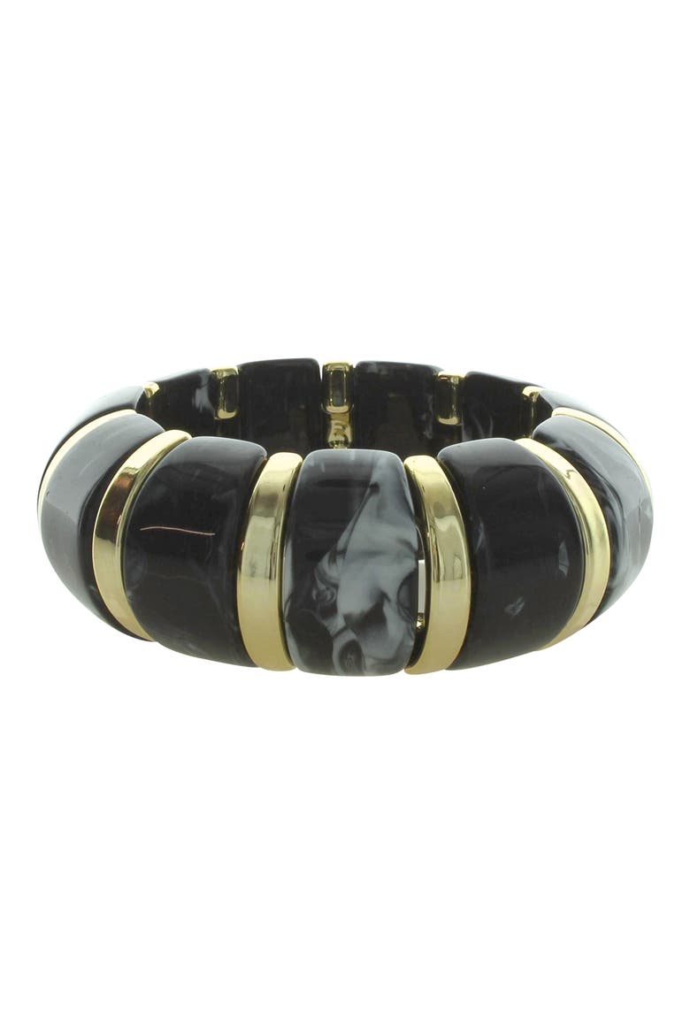 Kenze Boho Bangle Bracelet, Main, color, GOLD / BLACK