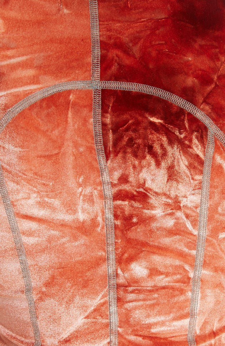 Eckhaus Latta Shiny Velour Fitted Tank, Alternate, color, 