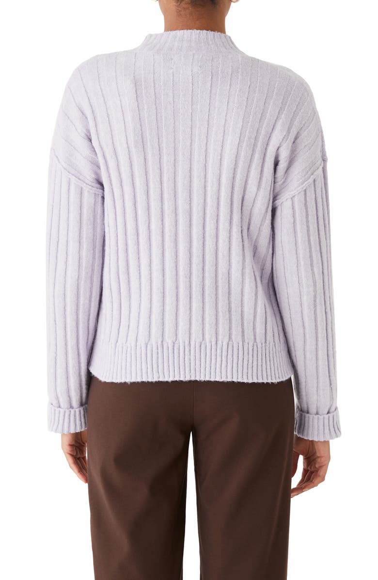 Frank And Oak Half Placket SeaWool Ribbed Sweater, Alternate, color,