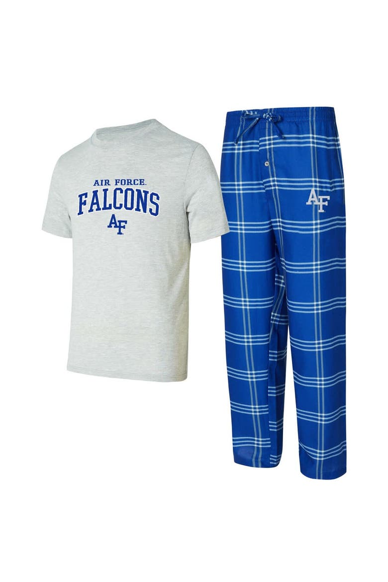 Men's Concepts Sport Air Force Falcons T-Shirt & Pants Sleep Set, Main, color, Royal