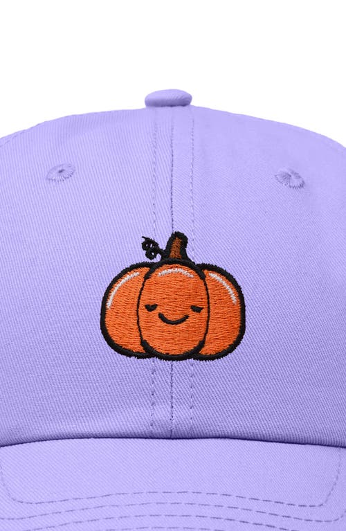 Dalix Baby Pumpkin Embroidered Dad Hat In Lavender