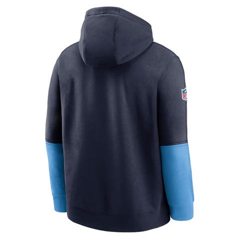 Men's Nike Navy Tennessee Titans 2024 Sideline Club Pullover Hoodie