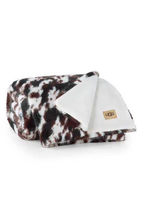 Everett Faux Fur Throw Blanket