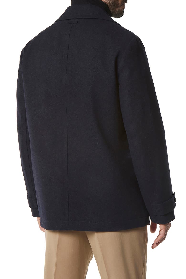 Danton Water Resistant Peacoat, Alternate, color, BLUE HEATHER