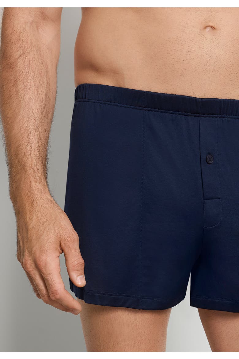 Cotton Sporty Button Fly Cotton Boxer, Alternate, color, Deep Navy