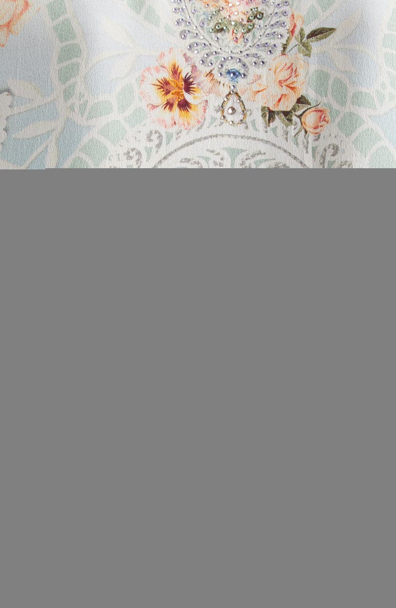 Camilla Floral Print Long Sleeve Silk Shirtdress, Alternate, color, A Taste For Lace