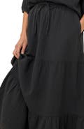 Pact Organic Cotton Coastal Double Gauze Tiered Maxi Skirt