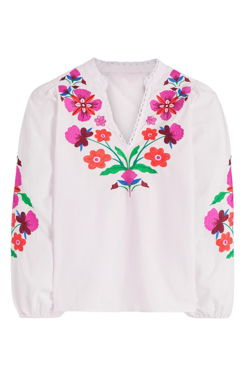 Boden Embroidered Floral Dolman Sleeve Top, Alternate, color, Placement Floral Embroidery