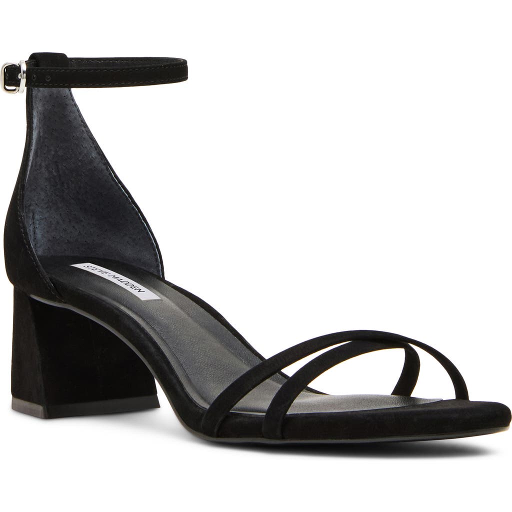 Steve Madden Rae Ankle Strap Sandal In Black