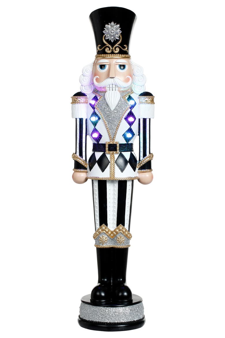 Lighted Holiday Nutcracker, Main, color, Black