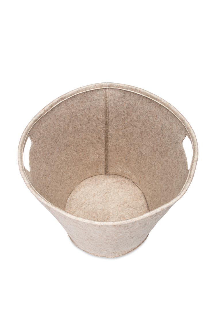 Felt Laundry Hamper, Alternate, color, Oatmeal