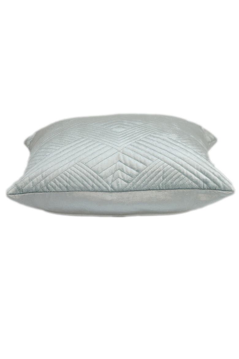 Gaia Topstitched Throw Pillow, Alternate, color, GREY