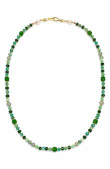 Panacea Glass & Freshwater Pearl Beaded Necklace