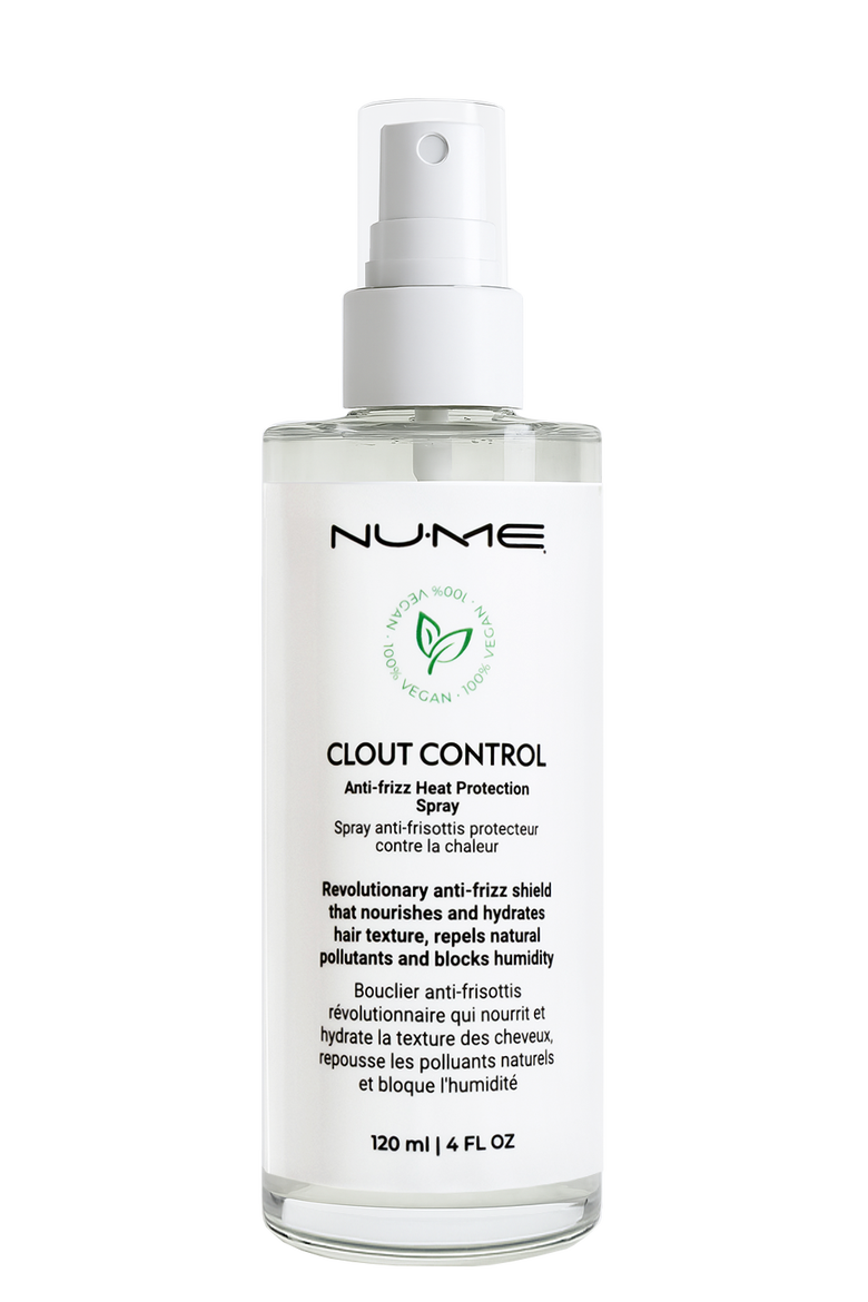 Clout Control | Anti-Frizz & Heat Protectant Spray, Main, color, White