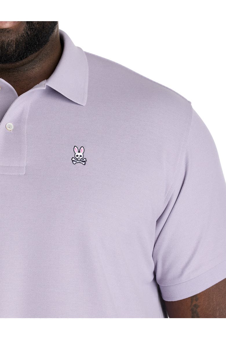 Big & Tall Piqué Polo Shirt, Alternate, color, LAVENDAR GREY