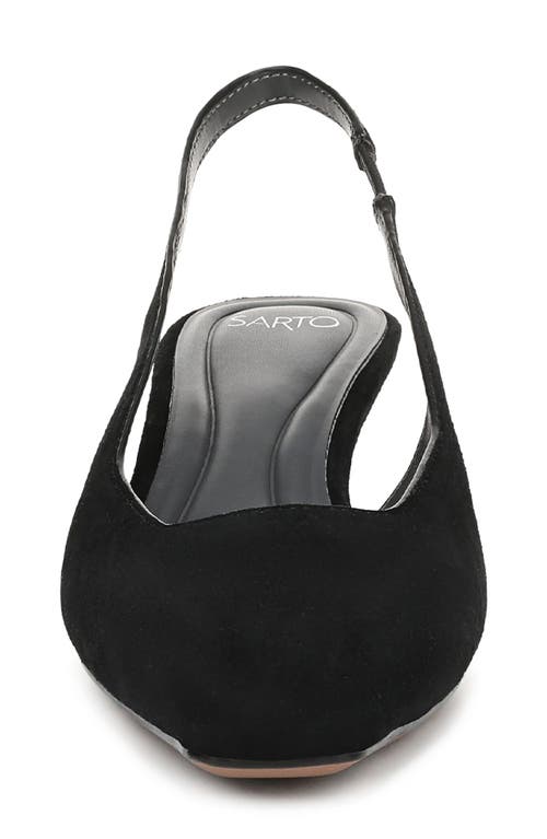 Sarto By Franco Sarto Raven Slingback Kitten Heel Pump In Black