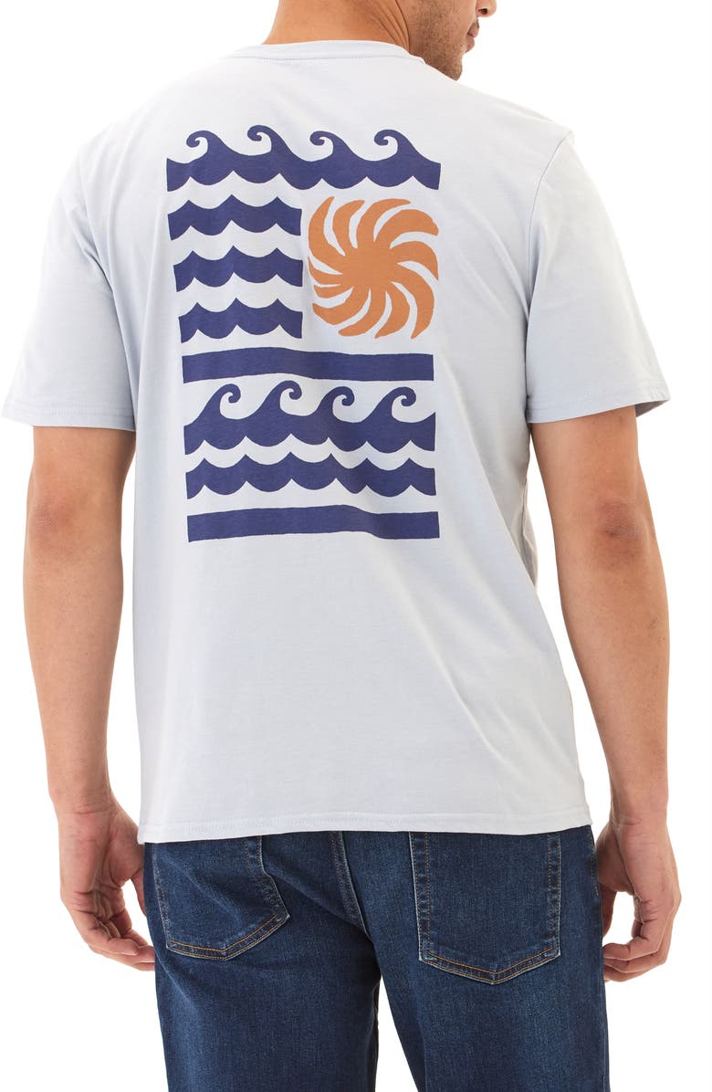 Threads 4 Thought Pacific Reflections Cotton Blend Graphic T-Shirt, Alternate, color, Sea Mist