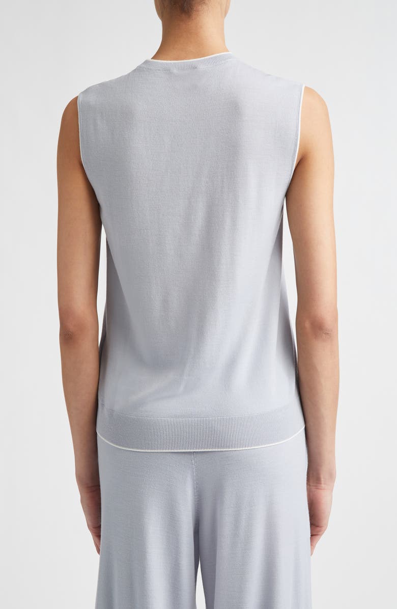 Eleventy Avalon Travel Merino Wool Hoodie, Alternate, color, 130-01 Sky Blue/White