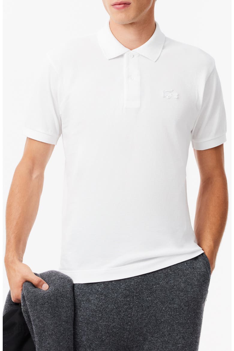 Small Croc Polo, Main, color, WHITE