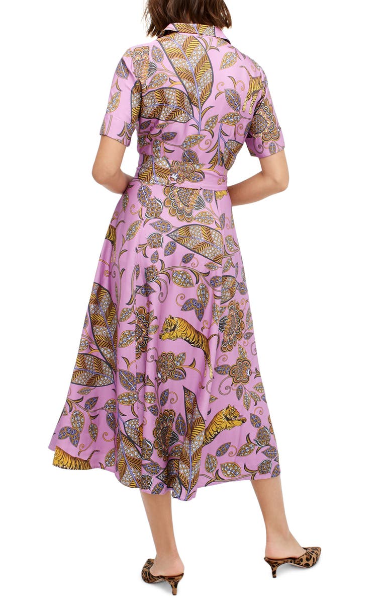 J.Crew Dryden Print Short Sleeve Shirtdress, Alternate, color,