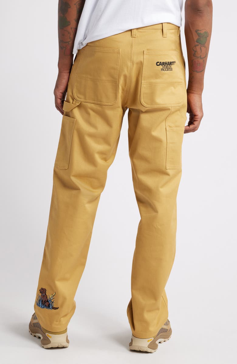 Carhartt Work In Progress Ducks Embroidered Relaxed Straight Leg Pants, Alternate, color, 