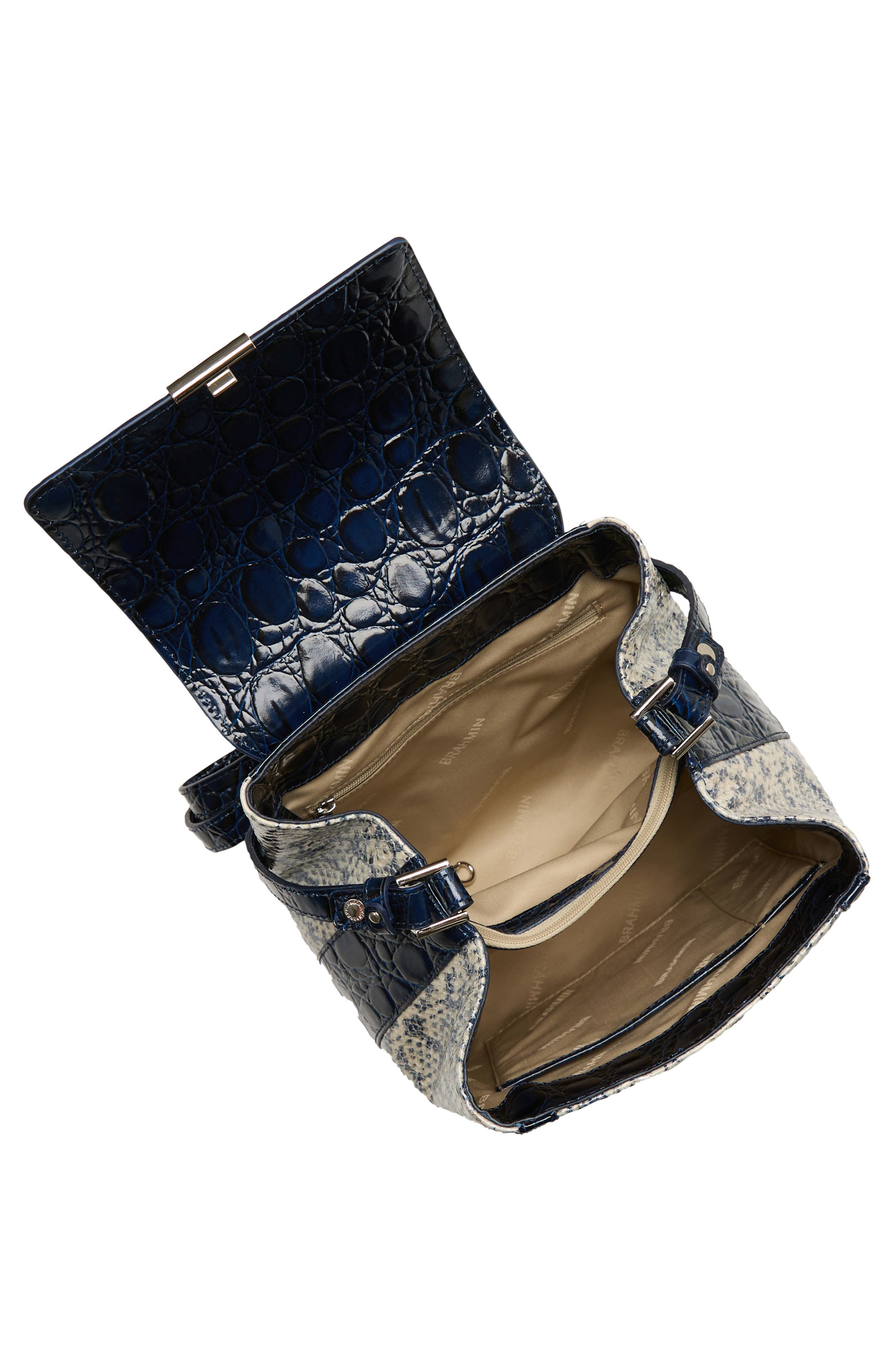 Brahmin Margo Embossed Leather Crossbody Bag, Alternate, color, 